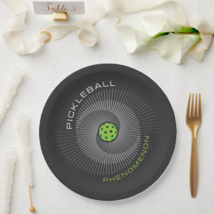 Pickleball Phenomenon Galaxy Paper Plates