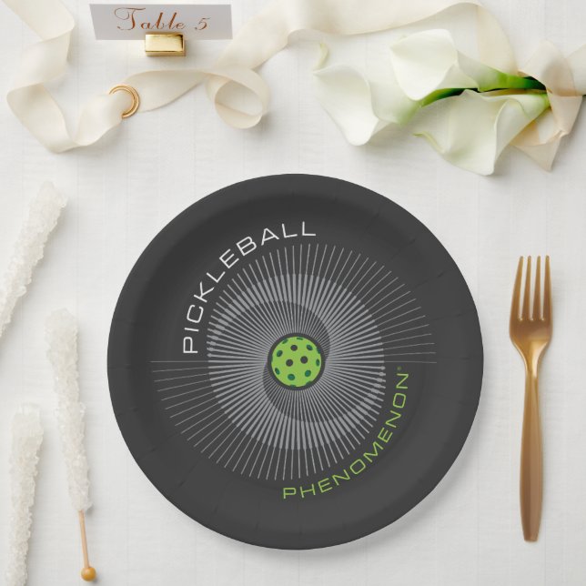 Pickleball Phenomenon Galaxy Paper Plates (Wedding)