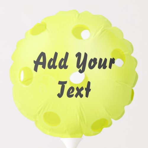 Pickleball Pickle Ball Yellow Customize Personaliz Balloon