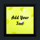 Pickleball Pickle Ball Yellow Customize Personaliz Gift Box<br><div class="desc">Yellow pickleball that you can customize and personalize with text of your choice.  Add a name,  saying or team name.  You can get creative or keep it simple!</div>