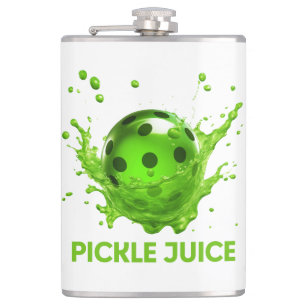 Pickleball "Pickle Juice" Glass Flask