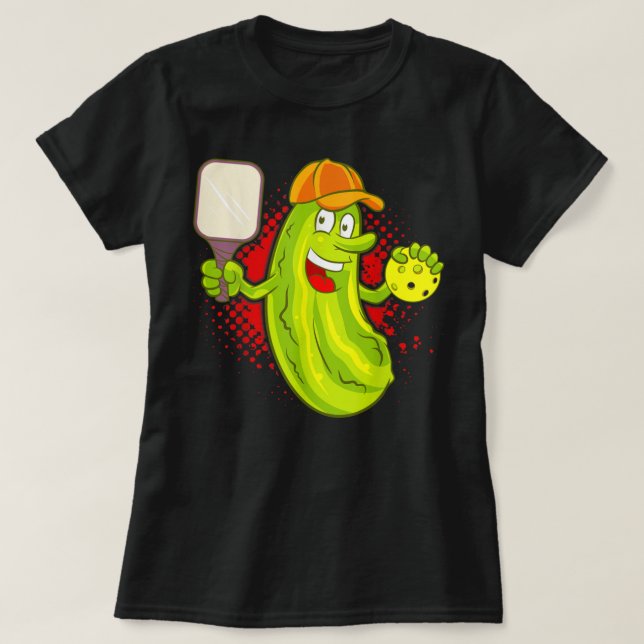 Pickleball Pickle Paddle Funny Humor Sports 543 T-Shirt (Design Front)