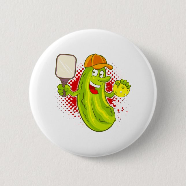Pickleball Pickle Player  Button (Front)