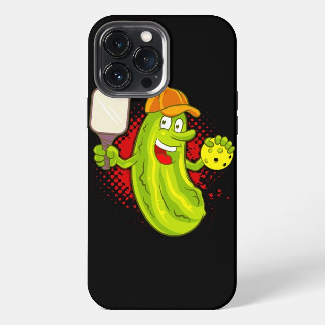 Pickleball Pickle Player  Iphone Case (Back)
