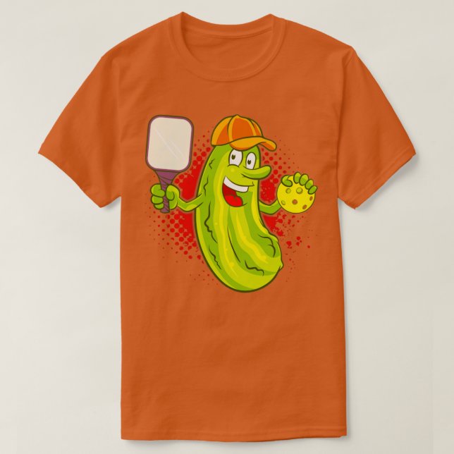 Pickleball Pickle Player T-Shirt (Design Front)