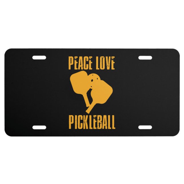 Pickleball Pickleball Player Gift License Plate (Front)