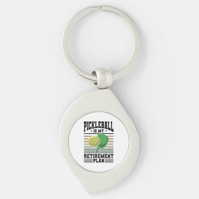 Pickleball - Pickleball Retirement  Keychain (Front)