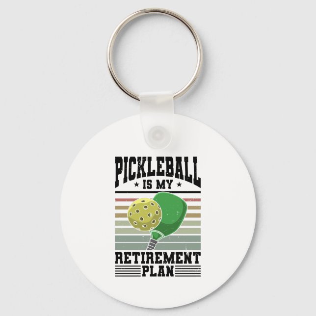 Pickleball - Pickleball Retirement  Keychain (Front)