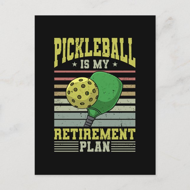 Pickleball - Pickleball Retirement Postcard (Front)