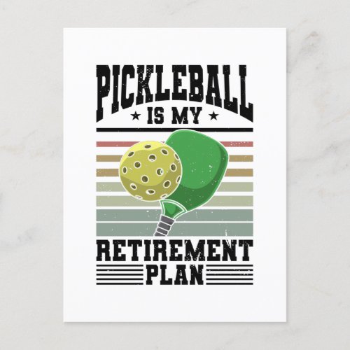 Pickleball _ Pickleball Retirement Postcard
