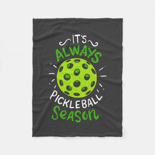 Pickleball _ Pickleball Season Fleece Blanket