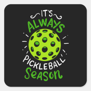 Pickleball - Pickleball Season Square Sticker