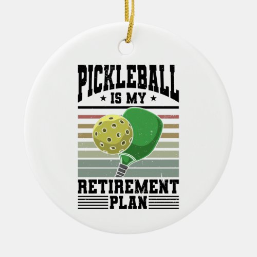 Pickleball _ Pickleball Withdrawal Ceramic Ornament