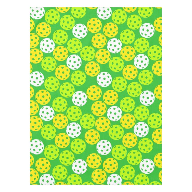 Pickleball Pickleballs | Party Tablecloth (Front)