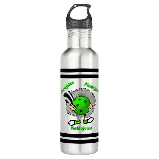 Pickleball Picklejuice Halloween Movie Inspired  Stainless Steel Water Bottle (Front)