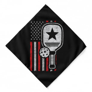 Pickleball Player - American Flag Pickleball - Pic Bandana