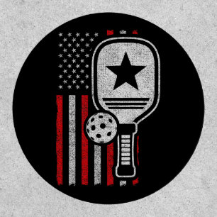 Pickleball Player - American Flag Pickleball - Pic Patch