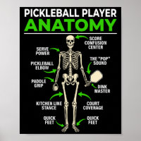 Pickleball player anatomy funny dink pickle ball