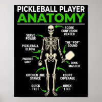 Pickleball player anatomy funny dink pickle ball
