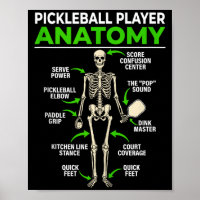 Pickleball player anatomy funny dink pickle ball