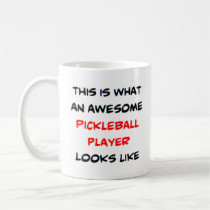 pickleball player, awesome coffee mug