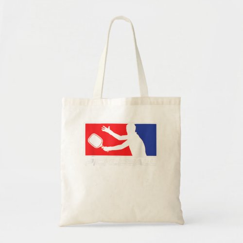 Pickleball Player Blue  Red Logo Style 119 Tote Bag
