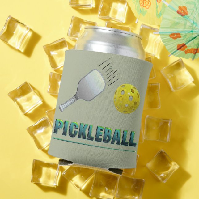 Pickleball Player - Cool Paddle Art Can Cooler (In Situ Summer)