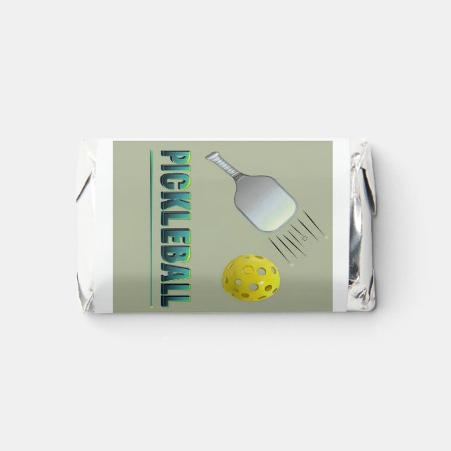 Pickleball Player - Cool Paddle Art Hershey's Miniatures (Front)