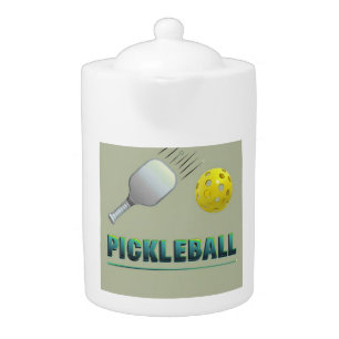 Pickleball Player - Cool Paddle Art Teapot