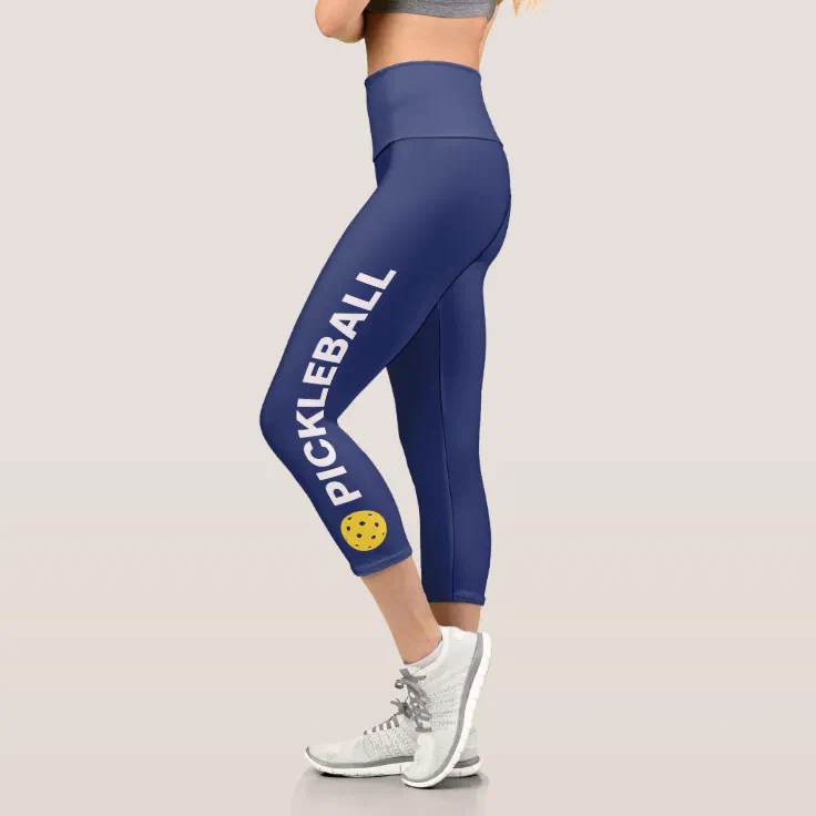 Navy Blue Capri Workout Leggings