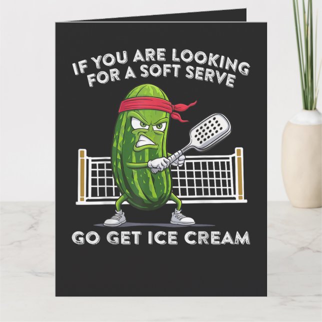 Pickleball Player Funny Card (Front)