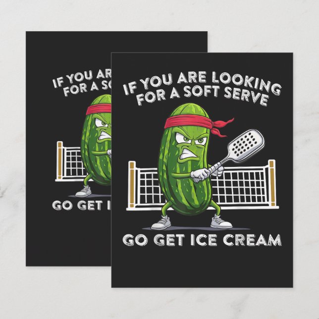 Pickleball Player Funny Card (Front/Back)