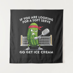 Pickleball Player Funny Tapestry