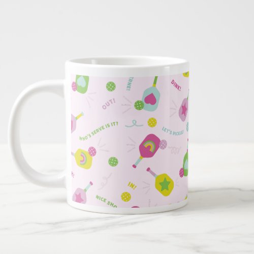 Pickleball Player Gift for Her Pink Specialty Mug