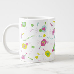 Pickleball Player Gift for Her Pink Specialty Mug