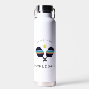 Pickleball Pro Stainless Steel Wide Mouth Bottle with Deluxe Spout