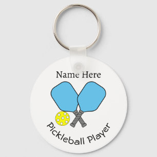 Pickleball Player Keychain