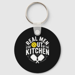 Pickleball player kitchen funny joke for enthusias keychain