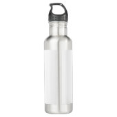 Pickleball Player Personalized Name Stainless Steel Water Bottle (Back)