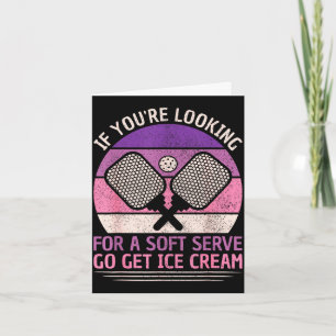 Pickleball player pickle ball lovers women funny card