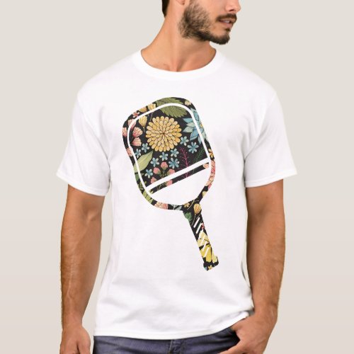 Pickleball Player Pickleball Paddle Tropical T_Shirt