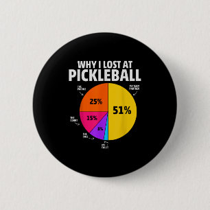 Pickleball Player Quote Funny Pickleball Lover Gra Button