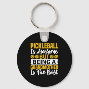 Pickleball Player Quote Funny Pickleball Lover Gra Keychain