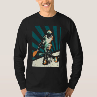 Pickleball Player Retro Vintage T-Shirt