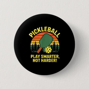 Pickleball player serve smash rally champion button