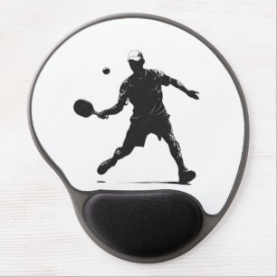 Pickleball Player Silhouette Sport Design Gel Mouse Pad