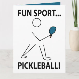 Pickleball Player Sports Fun Sport Pickleball Card