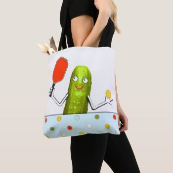 Pickleball Player Tote Bag by partygames at Zazzle