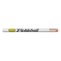 Pickleball player wooden pencils with funny quote
