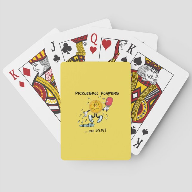 Pickleball Players Are Hot Cards (Back)